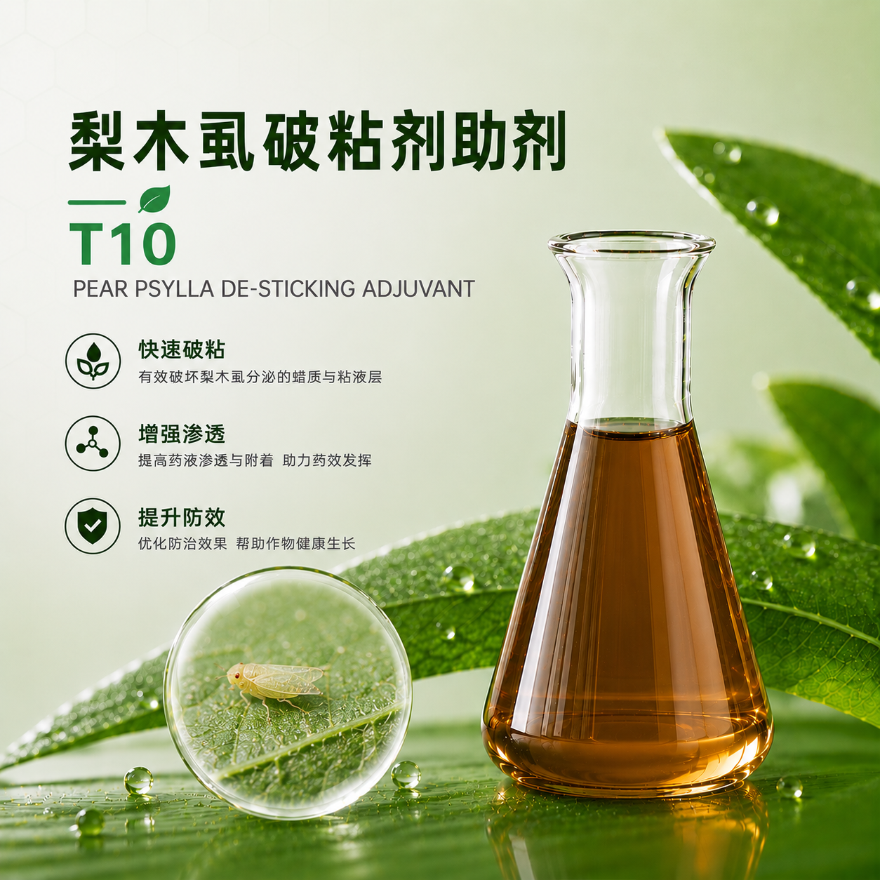 梨木虱破粘剂助剂